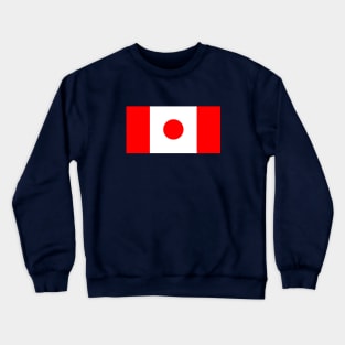 Canada - Japan Flag Mashup Crewneck Sweatshirt